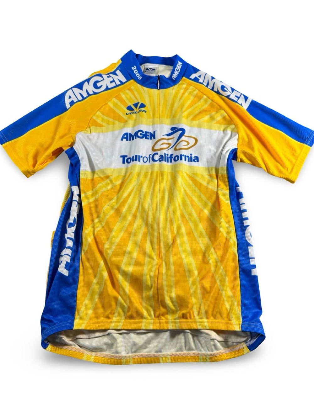 Voler size XL Mens zip Cycling‎ Shirt California 2008 Tour Short Sleeve